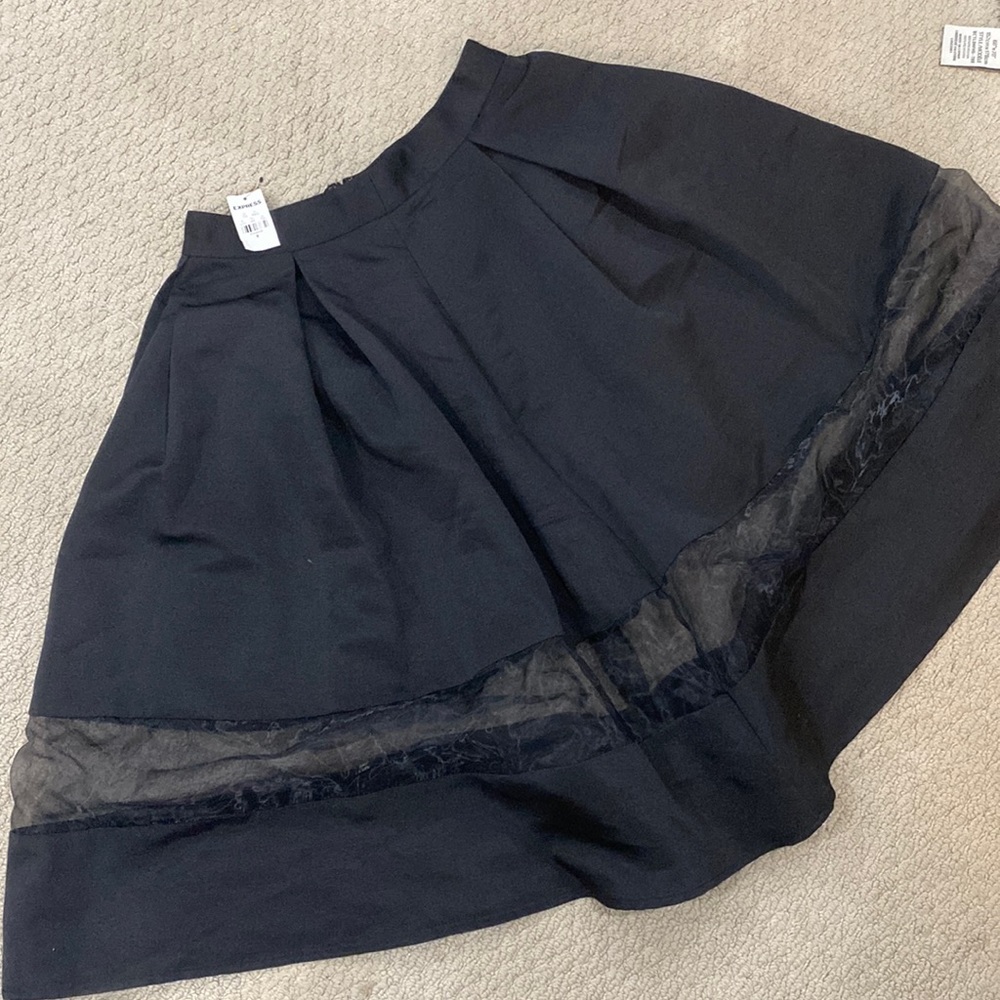 Express skirt with mesh layer
